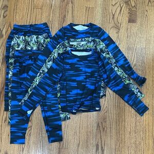 Three Pairs of Kids Lands End Long Underwear